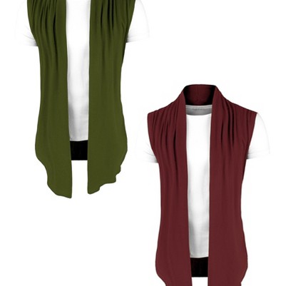 burgundy/green