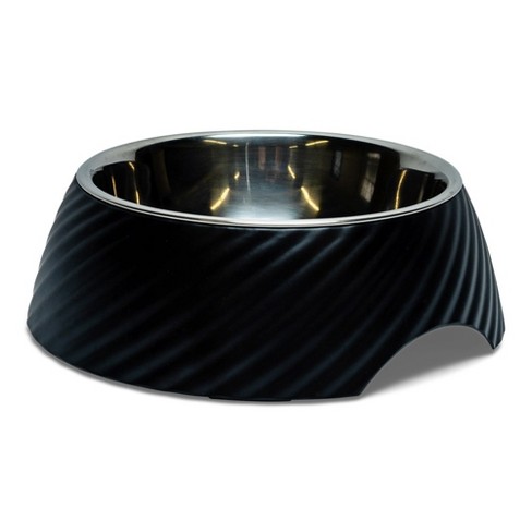 Black Stainless Steel Dog Bowl