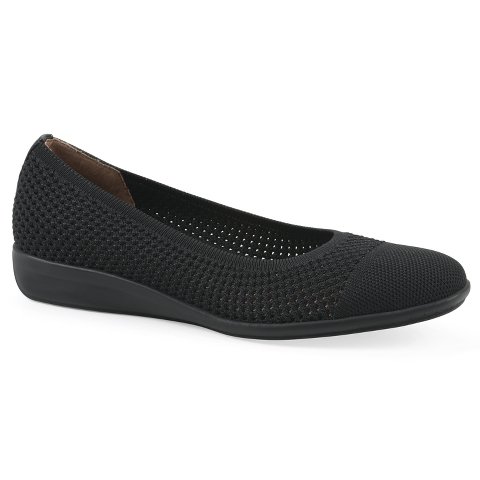 Обувь White Mountain Women's Florian Ballet Flat, Black Fabric, 7