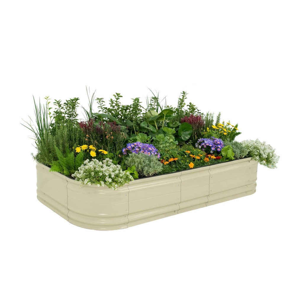 Photos - Flower Pot Vego Garden 10-in-1 Novel Modular Rectangular Metal Outdoor Raised Garden