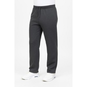 Blue Ice Men's Classic Heavyweight Fleece Sweatpants with Open Bottom - 1 of 3
