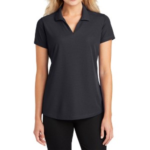 Mafoose Women's Short Sleeve Dry Zone Moisture-Wicking Grid Polo Shirt - 1 of 4