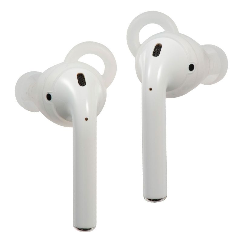 Insten 3 Pairs Ear Hooks Tips Compatible with AirPods 1 & 2 Earbuds, Anti-Lost EarHooks EarTips Accessories, Comfortable Soft Silicone Covers, with Storage Box (Not Fit in Charging Case), 4 of 10