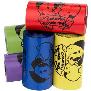 120 Count Country Brook Petz Mixed Colors Lavender Scented Potty Time Waste Bags Closeout, 8 Rolls - 1 of 4
