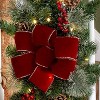 Haute Décor 26" Battery Operated Pre-Lit LED Greenery Artificial Staircase Swag White Lights - 3 of 3