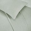 Modern Chevron Cotton Medium Weight Woven Coverlet by Blue Nile Mills - 4 of 4