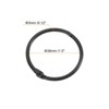 Unique Bargains Carbon Steel Loose Leaf Binder Snap Shower Curtain Rings 24 Pcs - 2 of 4