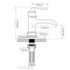 ChicFurnit Bathroom Sink Faucet Waterfall Spout Single Handle Faucet with Pop Up Drain for Modern Bathrooms, Silver, 17"*10"*2" - 3 of 4
