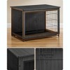 Feandrea Dog Crate Furniture, Modern Kennel for Dogs , Heavy-Duty Dog Cage with Multi-Purpose Removable Tray, Double-Door Dog House - 3 of 4