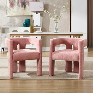 Vatros Upholstered Dining Chairs Barrel Armchairs for Living Room - 1 of 4