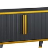 Kumasinova 78" Luxury TV Console with Fluted Doors&Drawer for TV up to 85",Stylish 2-Toned Entertainment Center TV Stand for Living Room - 4 of 4