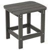 Sonkuki Patio HIPS Outdoor Adirondack Side Table - 2 of 4