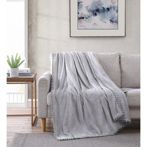 Silver discount fleece blanket