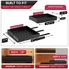 Sorbus 2 Pack Pull-Out Sliding Storage Rack for Kitchen & Bathroom - 3 of 4