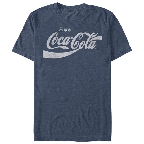 Men's Coca Cola Enjoy Logo T-Shirt - Navy Blue Heather - X Large
