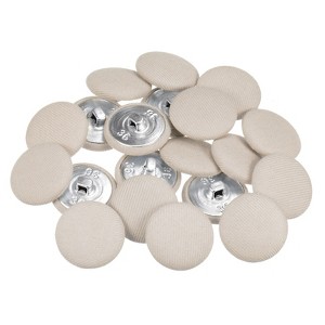Unique Bargains Metal Shank Round Cloth Covered DIY Sewing Buttons 20 Pcs - 1 of 4