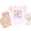 The Juniper Shop Patriotic Bows Stacked Coquette Flutter Sleeve Tee - 3 of 4