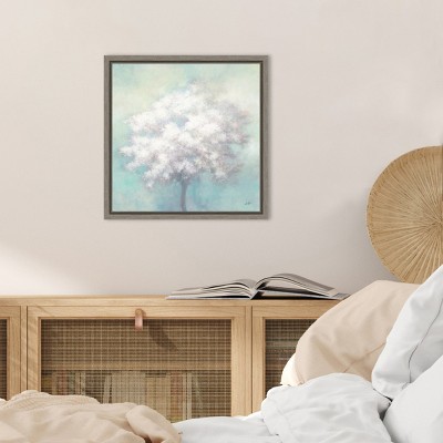 Spring Hope Tree Misty Morning Canvas Wall Art Print