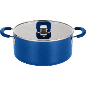 NutriChef Casserole with Lid -Blue - 1 of 1