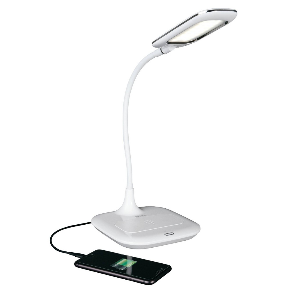 Photos - Floodlight / Street Light OttLite Desk Lamp with Wireless Charging  - Preve(Includes LED Light Bulb)
