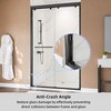 48" W x 75" H Double Sliding Glass Shower Door,with 1/4"(8mm) Clear SGCC Tempered Glass,Easy Installation - 3 of 4