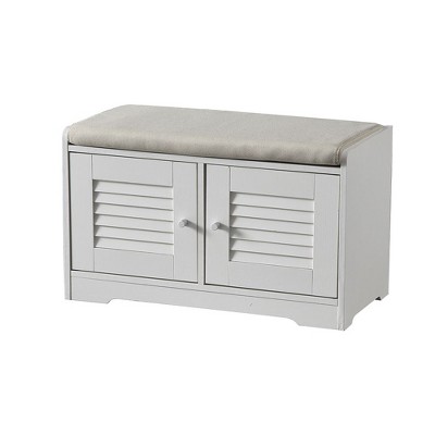 NicBex Storage Bench Shoe Rack Bench with Shoe Storage  with Cushion for Bedroom, Entryway