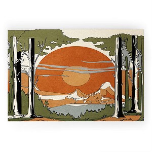 Nadja Wild Abstract Landscape 2 Welcome Mat - society6 - 1 of 3
