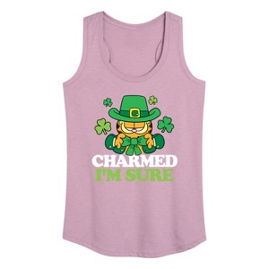 Women's - Garfield - Charmed I'm Sure Graphic Racerback Tank - 1 of 4
