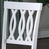 Solid Wood Side Chair (Set of 2) with Shaped Seat, Twist Tie Back Design, Compatible with Naples Dropleat Table - 3 of 4