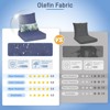 Aoodor Outdoor Deep Seat Chair Cushion Set, Olefin Fabric, Slipcover with Sponge Foam, (Set of 2 Seats, 2 Backs, 2 Lumbar Pillows) - 4 of 4