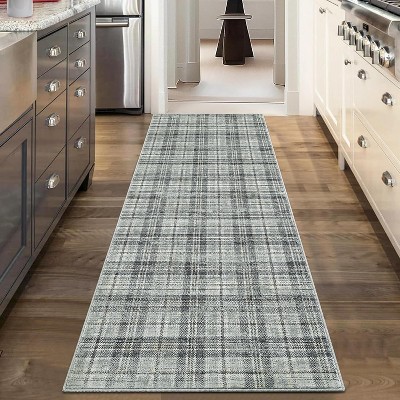 Hallway Runner Rug Washable Vintage Distressed Area Rugs Non Slip Laundry Rug Runner Floor Carpet Runners for Hallways Entryway Laundry