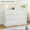 KTMBDW 6 Drawer Double Dresser for Bedroom, Wide Chest of Drawers, Bedroom Furniture, Clothes Storage and Organizer - 2 of 4