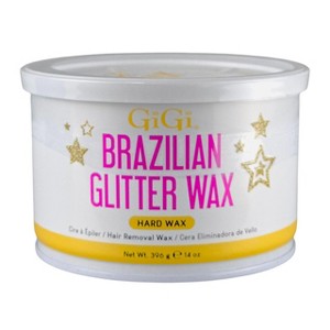 Gigi Hard Wax Brazilian Glitter Wax - 14 oz - Tame the Coarse, Unleash the Glam: The Glitter Wax You Deserve - 1 of 4