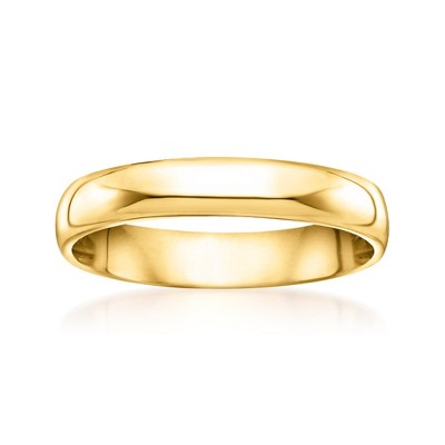 Ross-Simons Men's 4mm 14kt Yellow Gold Wedding Ring