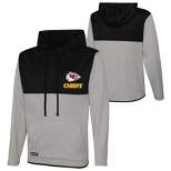 NFL Kansas City Chiefs Men's Combine Training Long Sleeve 1/4 Zip Hooded Sweatshirt
