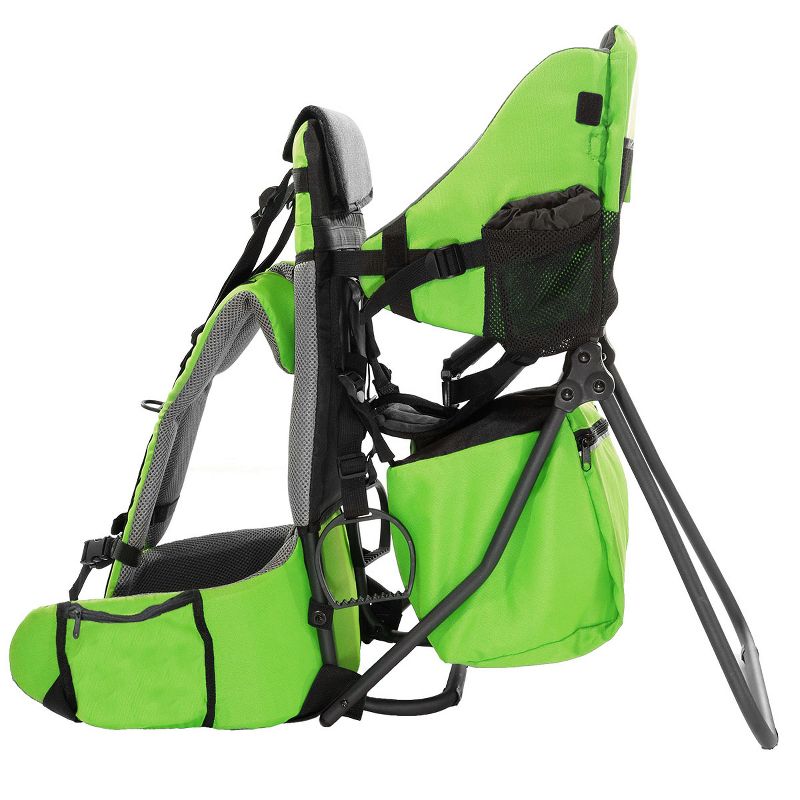 ClevrPlus CC Hiking Child Carrier Baby Backpack Camping for Toddler Kid, Green, 3 of 7