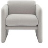 CAVINAS Teddy Fabric Accent Chair with Waved Arms,Modern Upholstered Living Room Chairs,Reading Chairs for Living Room - 4 of 4