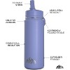 Hydrapeak 20oz Kids Stainless Steel Leak Proof Water Bottle with Straw Lid and Flexible Handle - 2 of 4