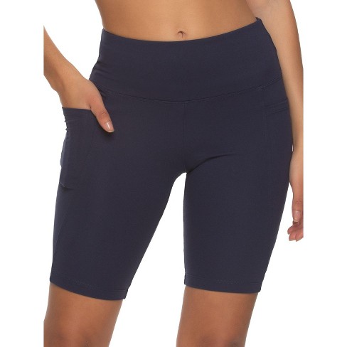 Women's High-waist Cotton Blend Seamless 7 Inseam Bike Shorts - A New Day™  : Target