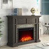 48" Freestanding Electric Fireplace Brown - Festivo: MDF, Remote, Up to 45" TV - 2 of 4