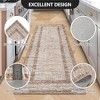 Modern Machine Washable Area Rug Ultra Thin Stain Resistant Non Shedding Non Slip Pet Friendly Floor Rug for Living Room Bedroom - 4 of 4