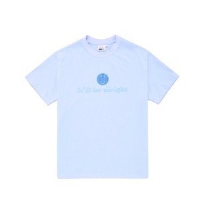 Samii Ryan | Smiley It'Ll Be Alright Oversized Tee , Blue , Small , 2 - 1 of 1
