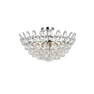 Elegant Lighting Emilia 5 - Light Flush Mount in  Chrome
