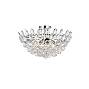 Elegant Lighting Emilia 5 - Light Flush Mount in  Chrome - 1 of 4