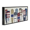 Stupell Industries Port Oars Vintage Americana Patterns Framed Giclee Art - 2 of 4