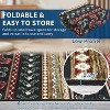 Boho Floral Washable Area Rug - Foldable Thin Non-Slip Carpet, Stain Resistant Non-Shedding Mat for Living Room, Bedroom, Kitchen Dining Room Decor - 4 of 4