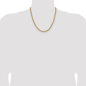 Chisel Stainless Steel Polished Yellow IP-plated 3mm 20" Rope Chain Necklace - 1 of 4