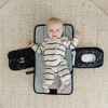 Portable Diaper Changing Pad Set - with Memory Foam Head Pillow and Zip Storage Plus 2 Pacifier Clips and Pacifier Case - 3 of 4