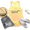Simply Sage Market But First, Tacos Outline Racerback Tank - 2 of 3