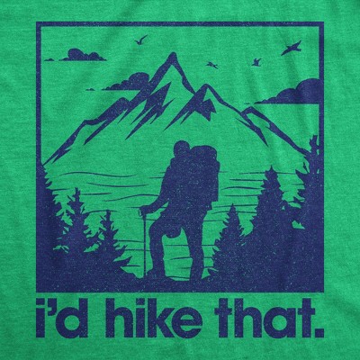 Мужские футболки Crazy Dog T-Shirts, Inc. Mens Funny T Shirts Id Hike That Sarcastic Hiking Nature Graphic Novelty Tee for Men - Crazy Dog Men's T Shirt For Campers Green L — фото 2